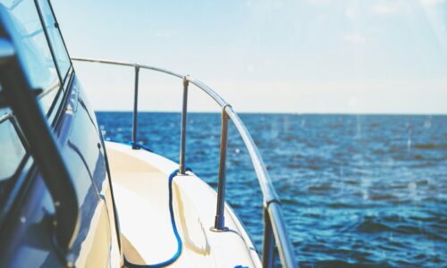 photo of white and gray ship in body of water