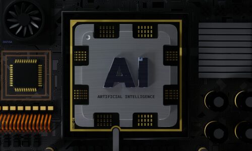 a computer chip with the letter ai on it
